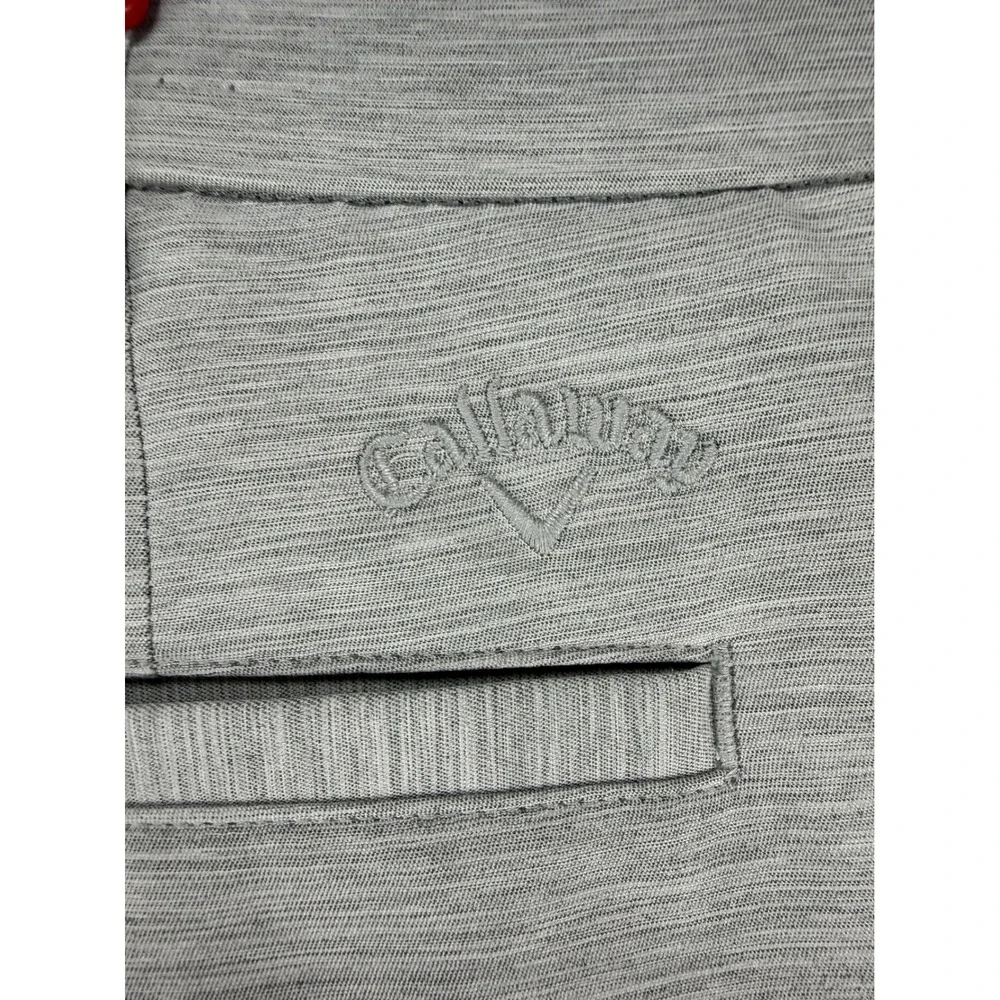 Callaway Golf Shorts Mens 40 Gray Heather Stretch Performance Flat Front